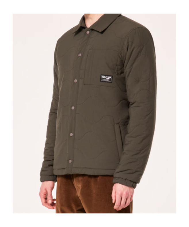 Oakley Quilted Sherpa Jacket In New Dark Brush
