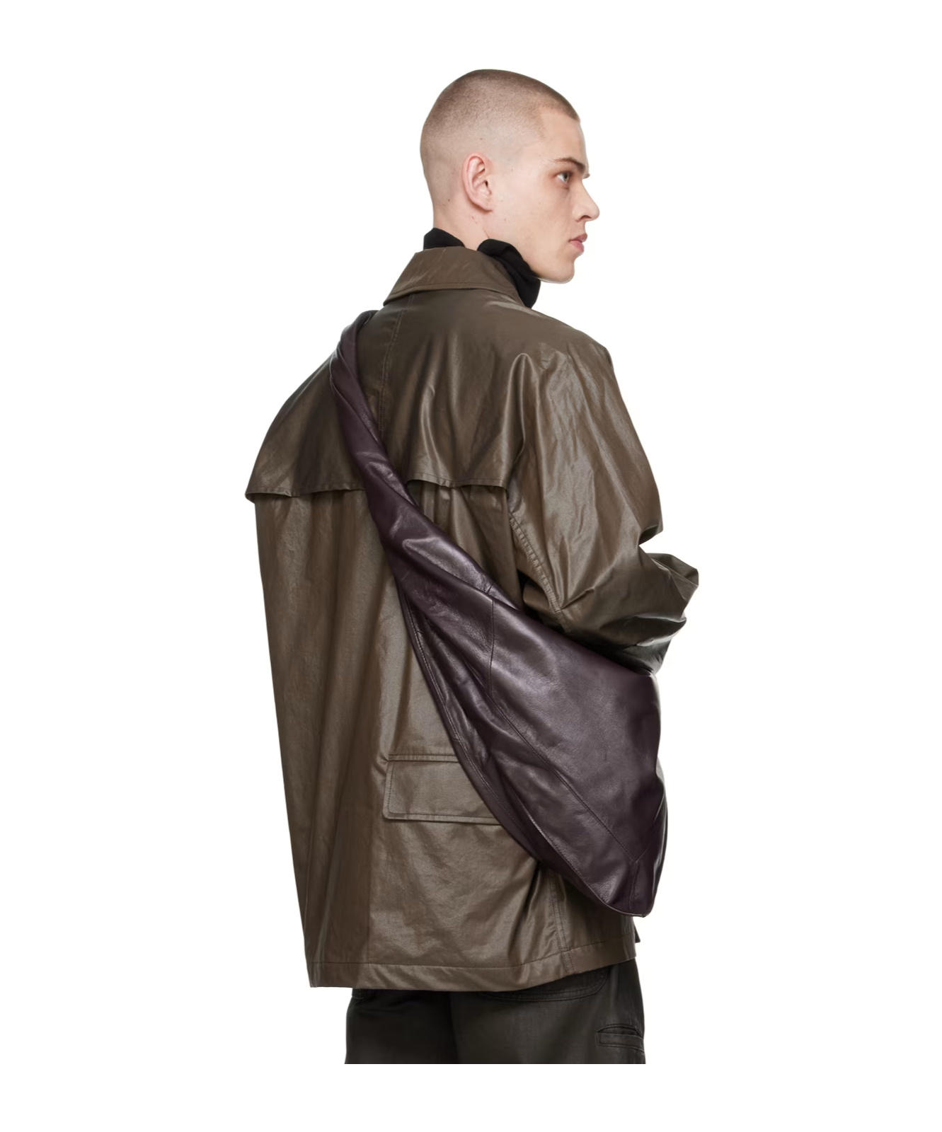 Lemaire Snap-buttoned Rain Jacket In Black