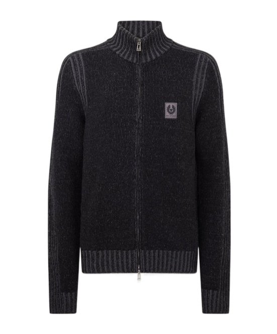 Belstaff Seasonal Watch Full Zip Jumper In Blue