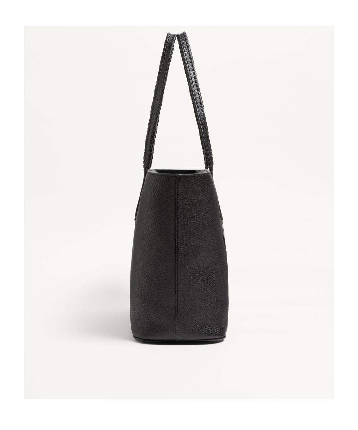Valentino Leather Avec Toi East-west Tote Bag In Nero