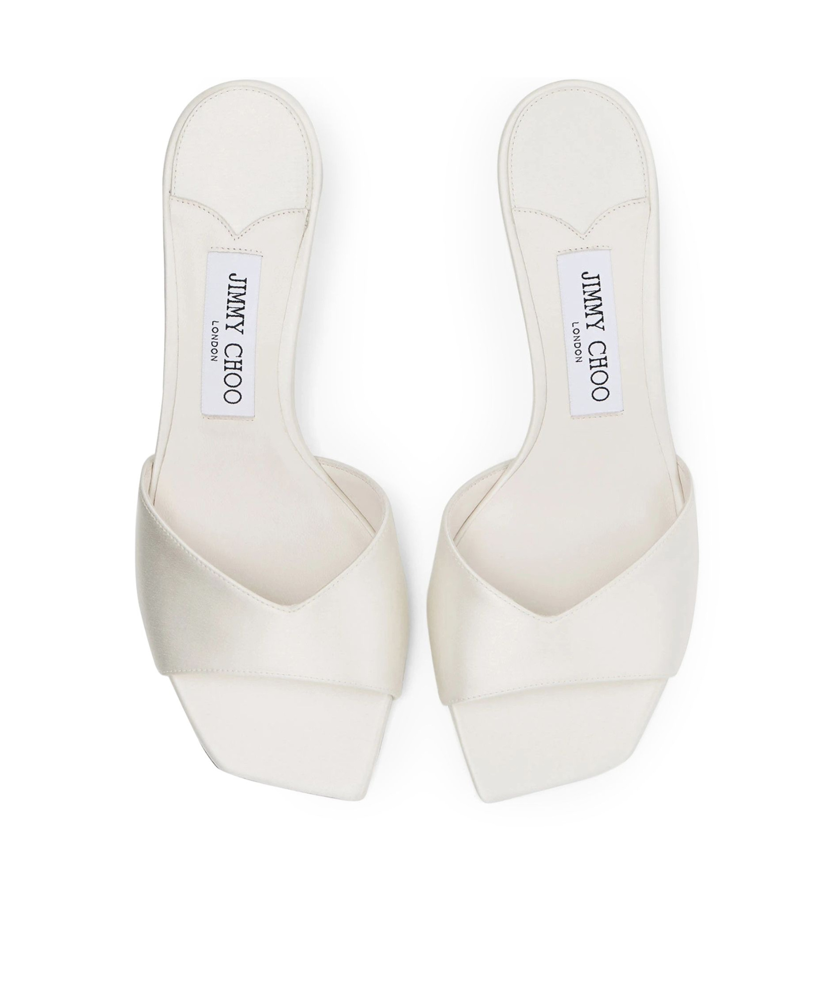 Jimmy Choo Womens Ivory Skye 70 Single-strap Leather Heeled Mules In White