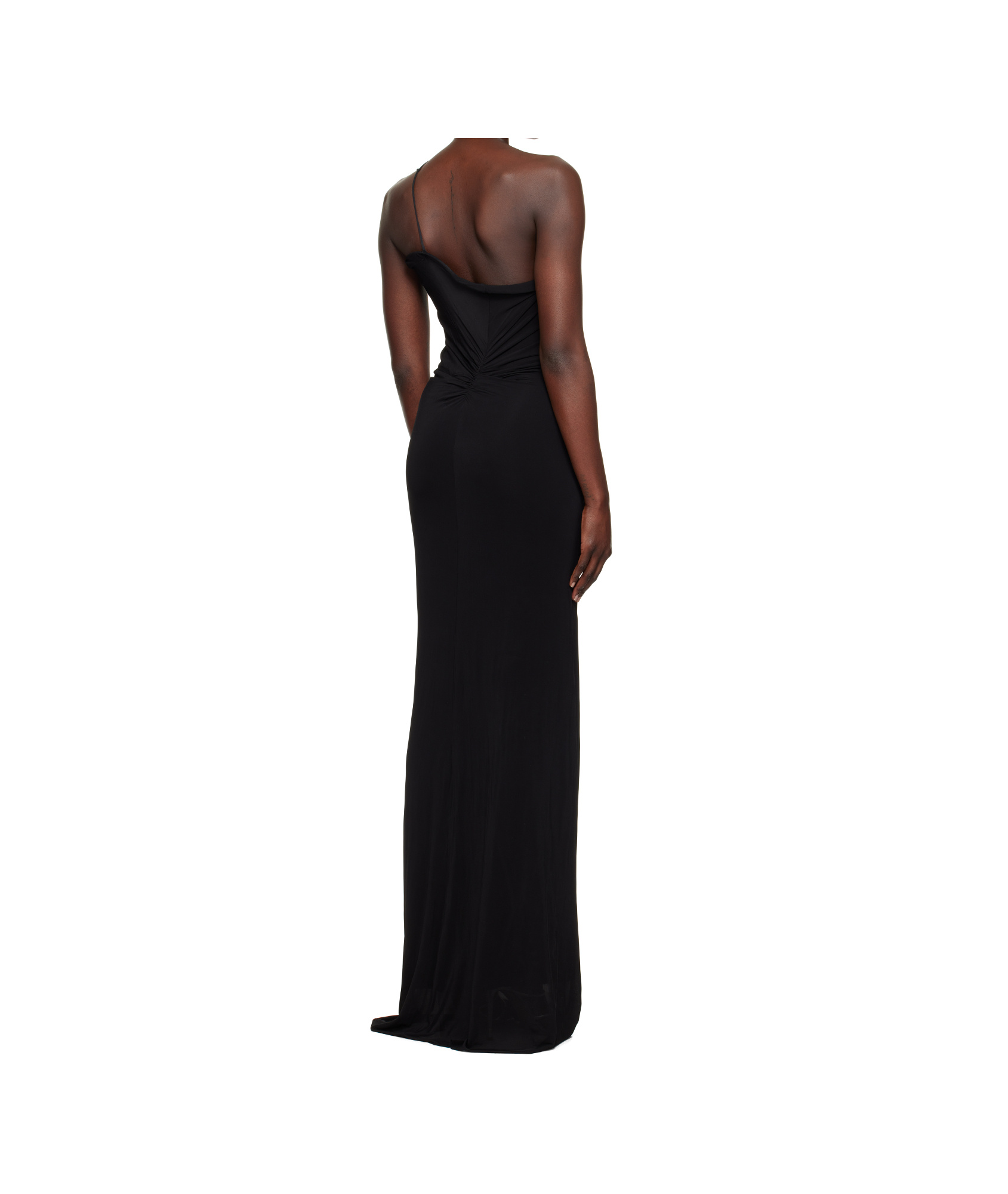 Christopher Esber Drapiertes Abendkleid Mit Wellenspule In Black
