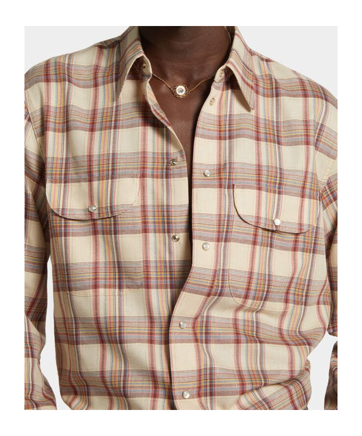 Dsquared2 Checked Pocket Shirt In Neutral