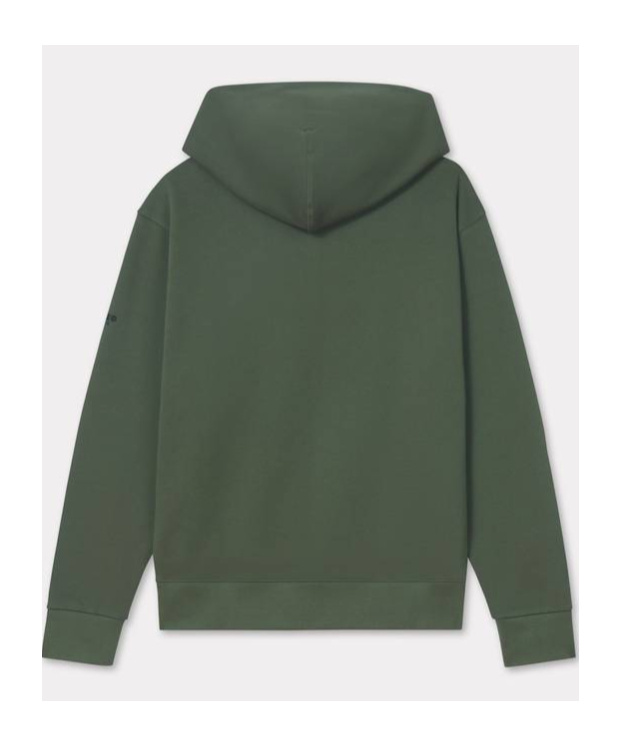 Kenzo Boke Flower Embroidery Zipper Hoodie In Black