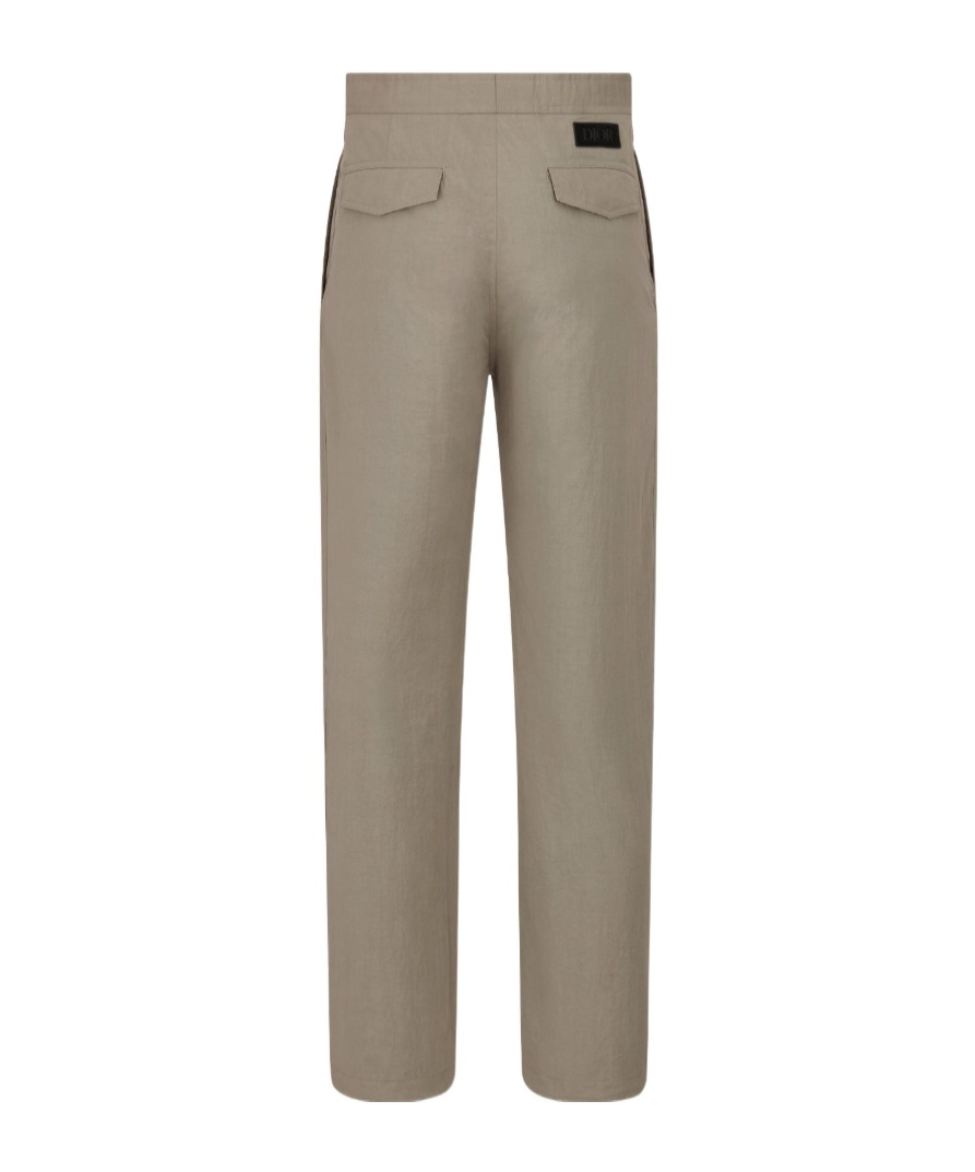 Dior Logo Casual Pants In Gray