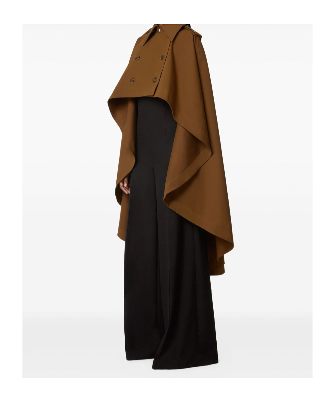 Nina Ricci Flared High Waist Trousers In Black