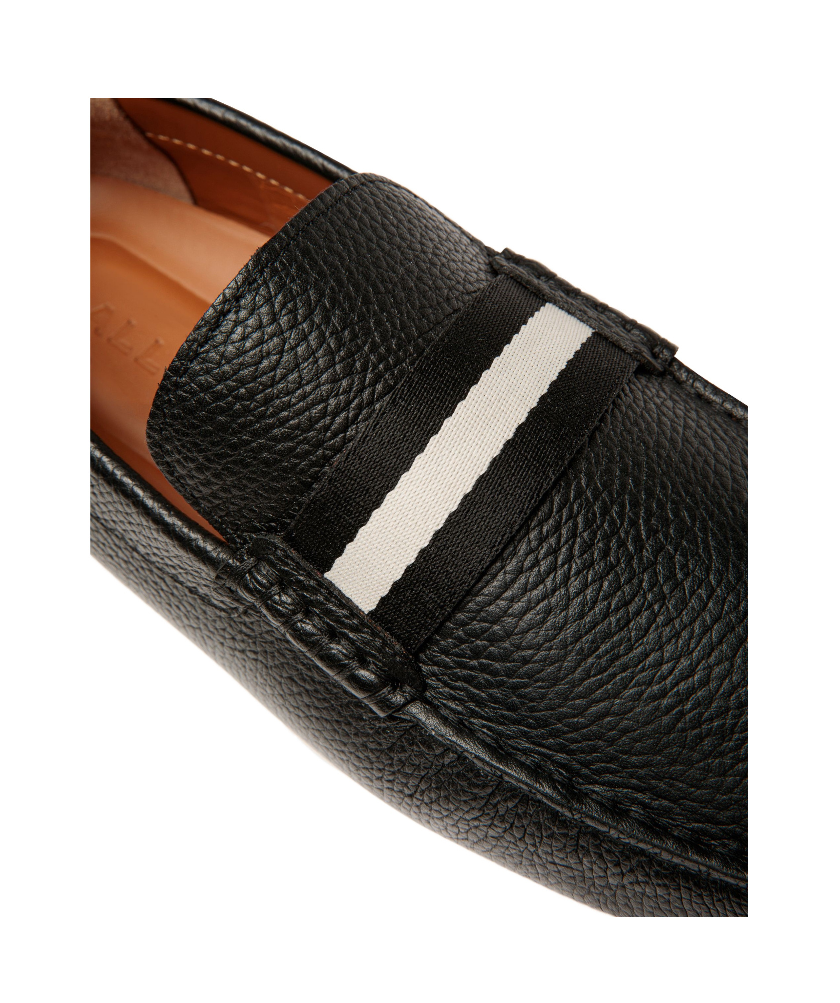 Bally Crossover-strap Detail Loafers In Black