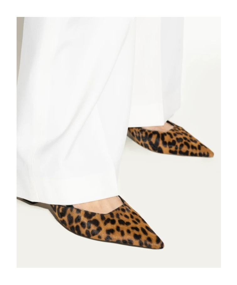 Stuart Weitzman Vinnie Leopard Kitten Slingback Pumps