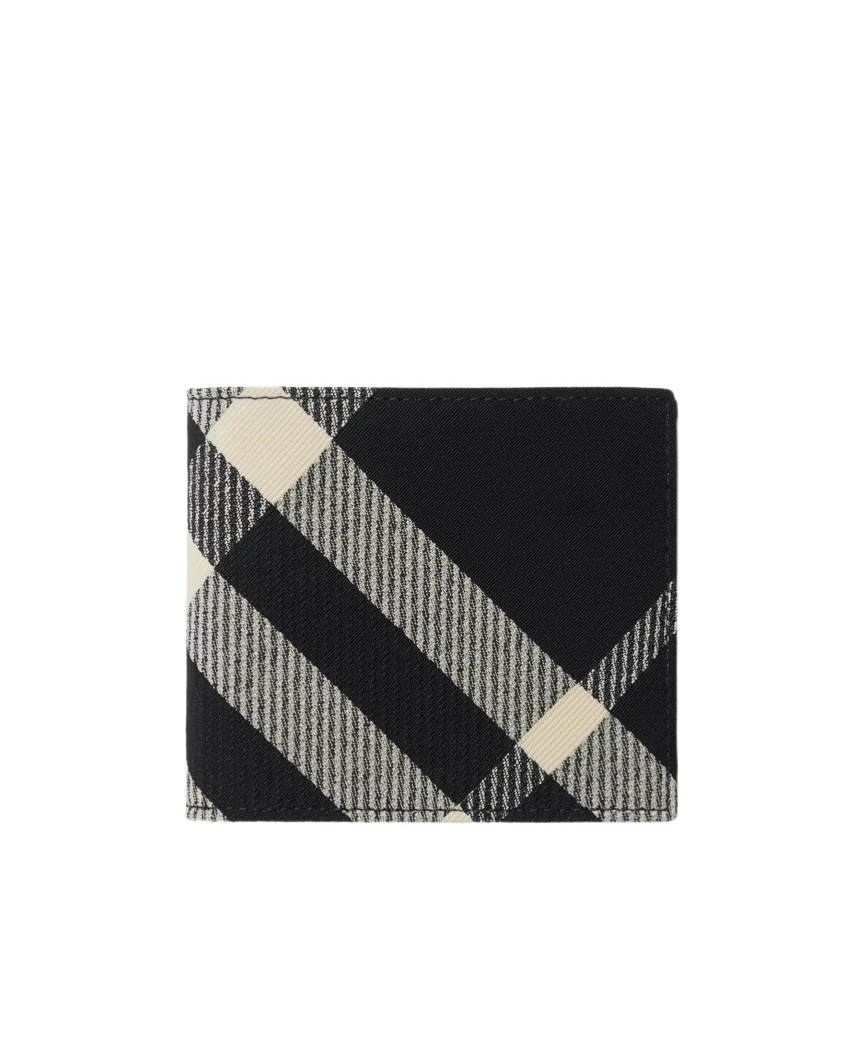 BURBERRY CHECKED BI-FOLD WALLET