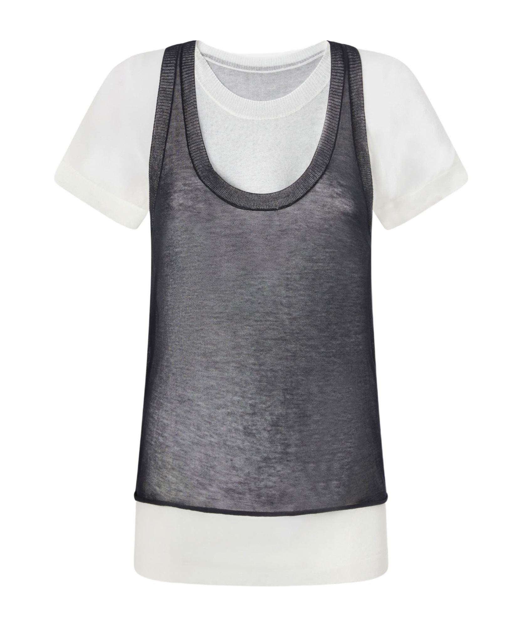 PINKO LAYERED T-SHIRT