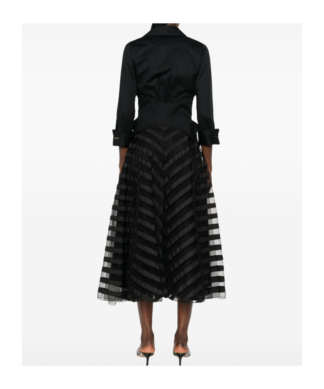 Elisabetta Franchi V-neck Blouse In Black