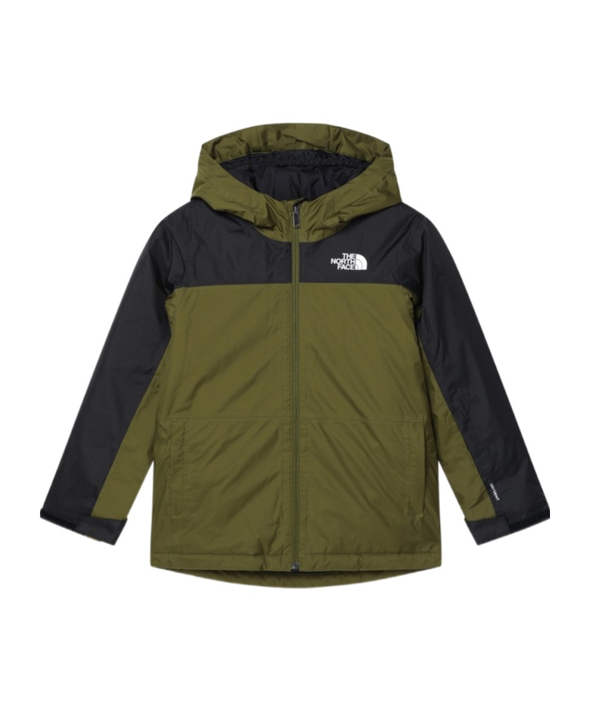 The North Face Long-sleeved Hooded Jacket In Green