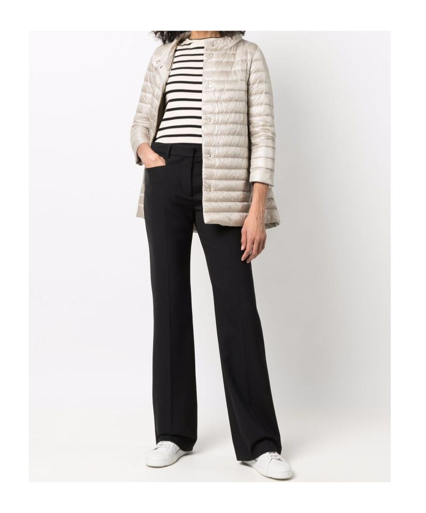 Herno Nylon Midi Down Jacket In White