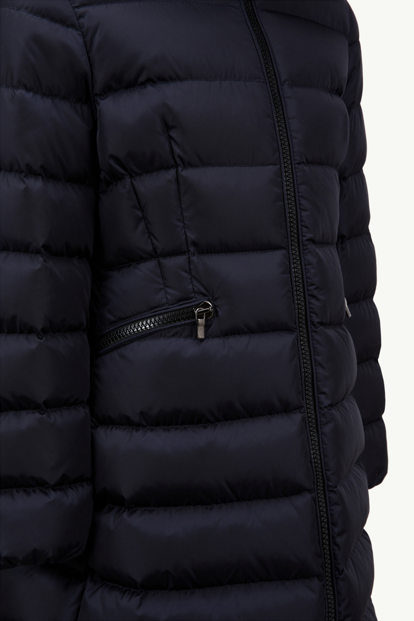 Moncler Charpal Hooded Down Jacket In Blue
