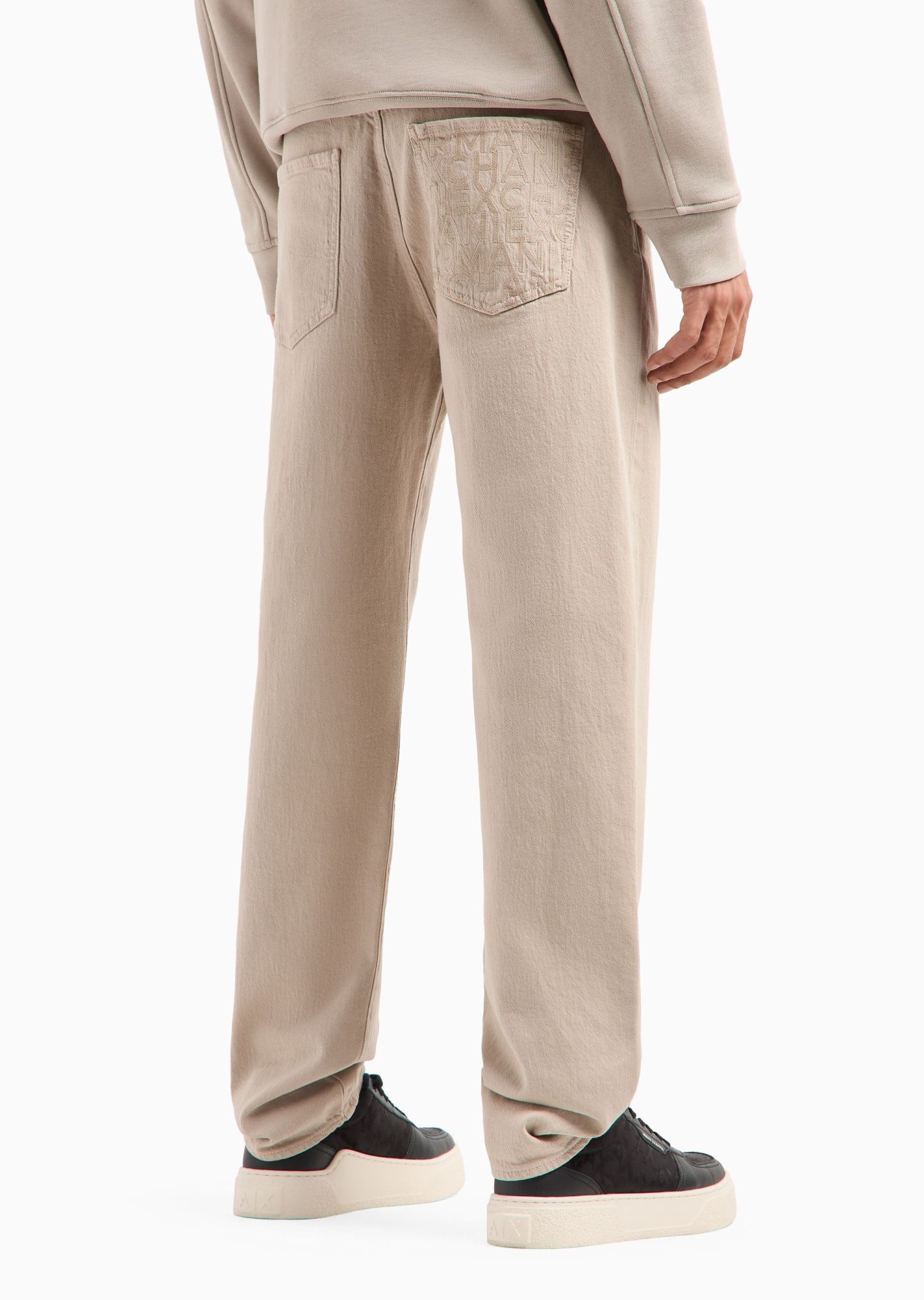 Armani Exchange Official Store Slim Fit Jeans In Nude