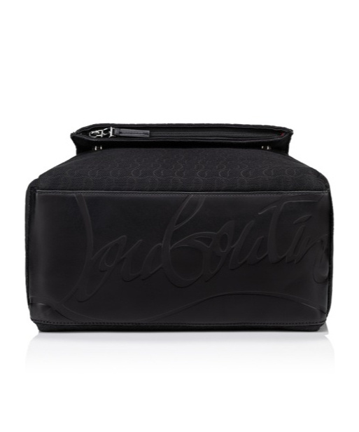 Christian Louboutin Monogram Jacquard Backpack In Black