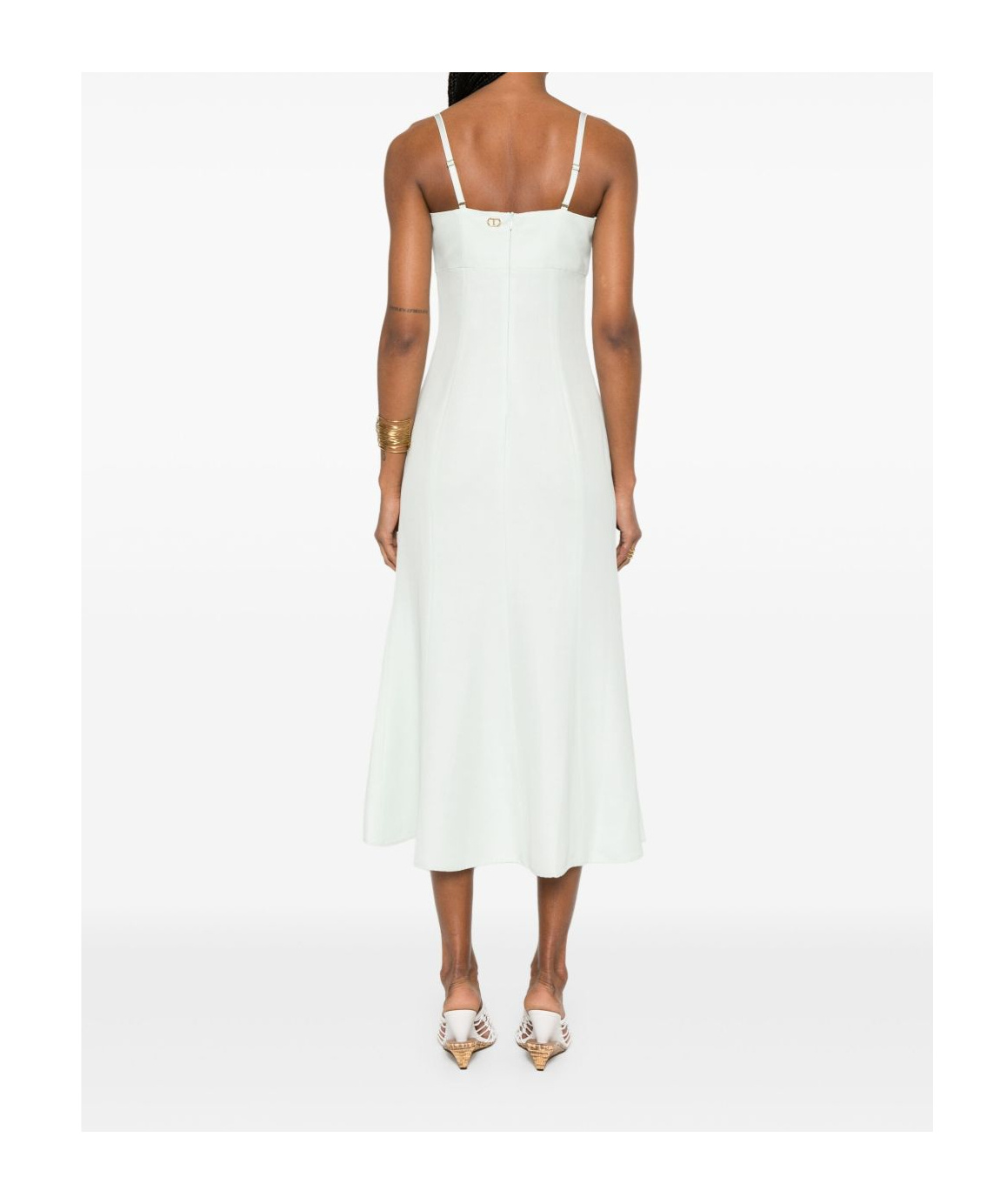 Shop Twinset Twill Midi Dress