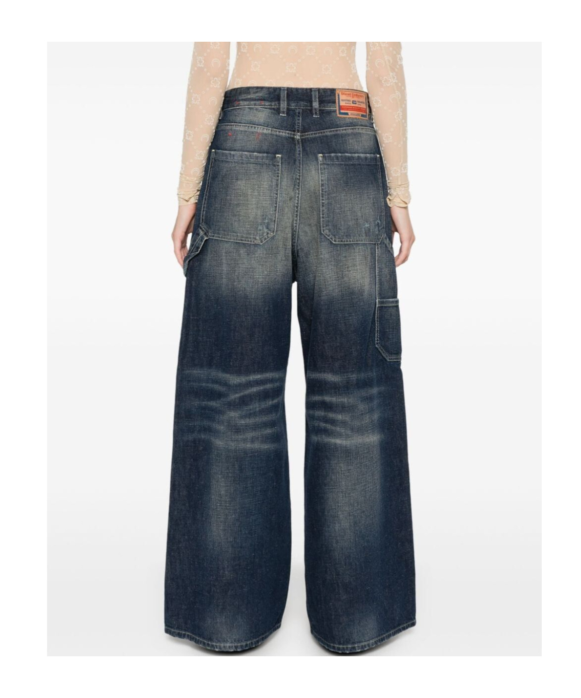 Diesel Belt-loop Jeans In Black