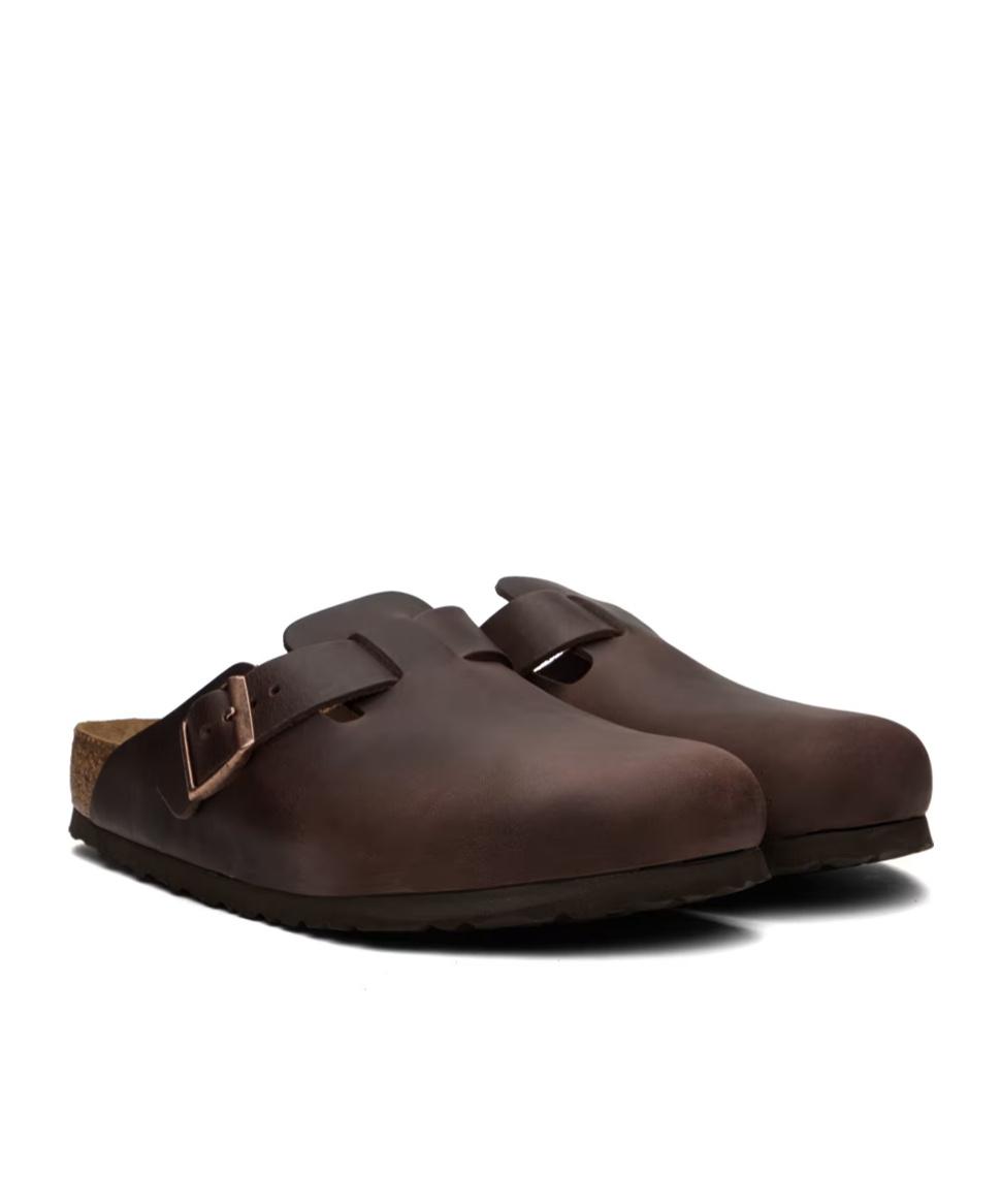 Birkenstock Boston Oiled-leather Clogs In Habana Oiled Leather