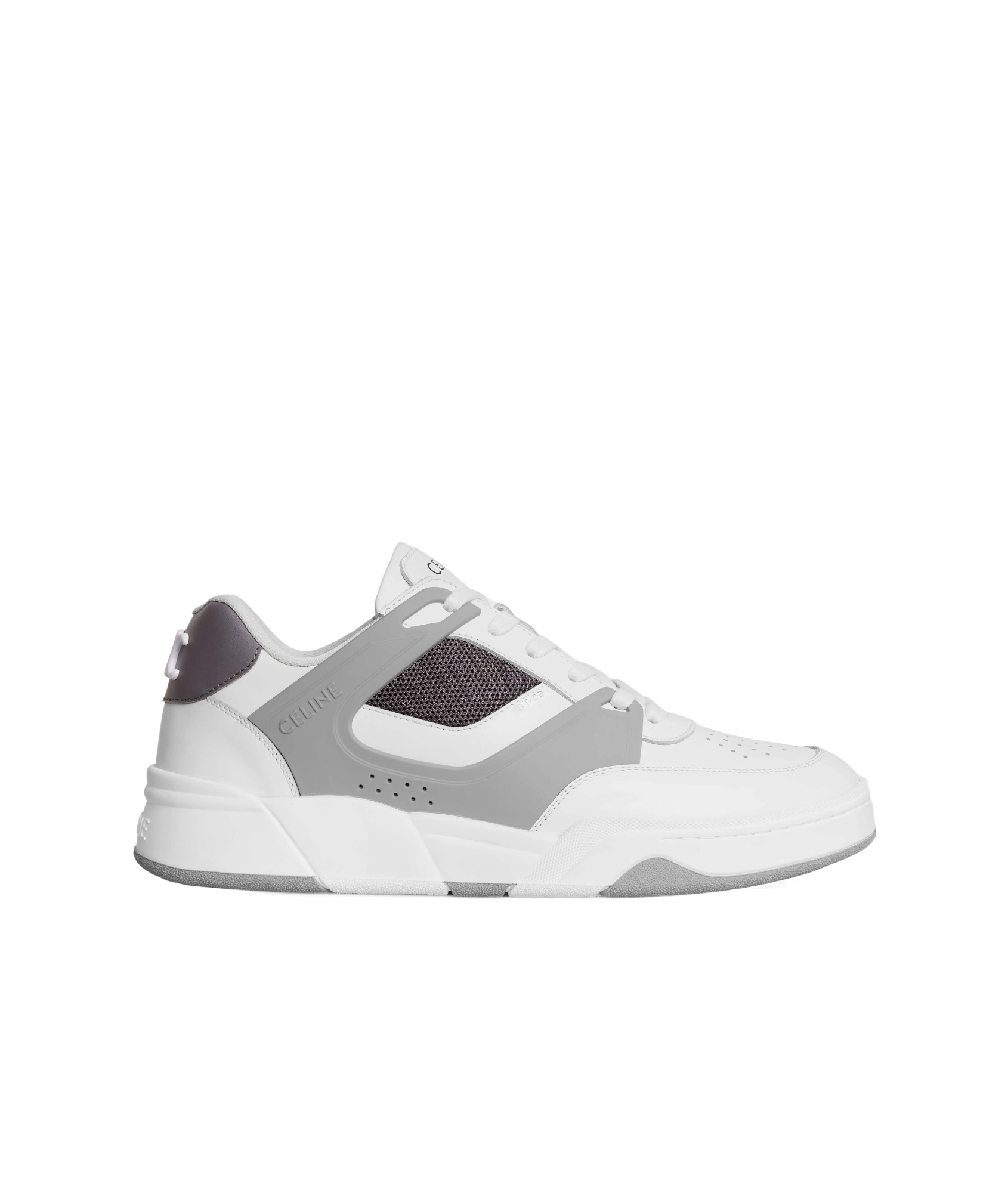 Celine Men Ct-09 Low Top Sneakers In Optical White/gray