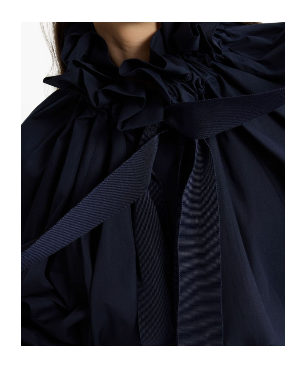 Shop Patou Iconic Drawstring Blouse In Black