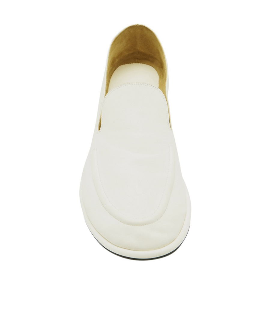 The Row Logo Loafers In White