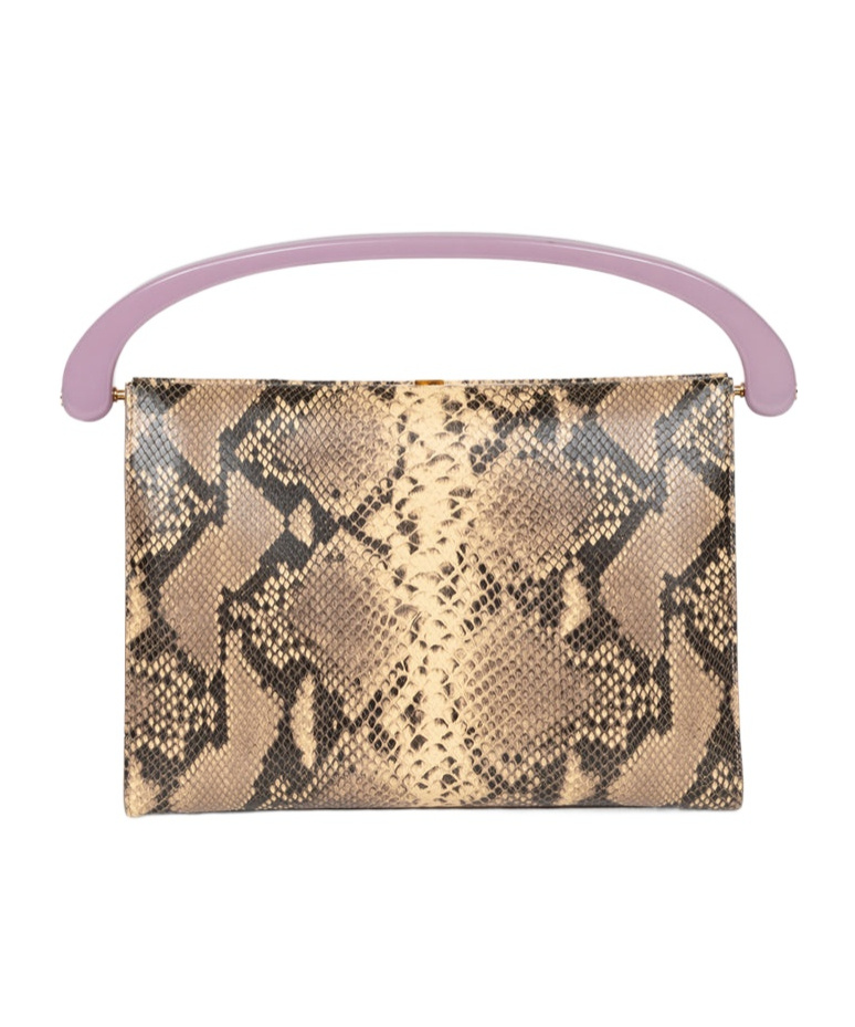 Dries Van Noten Large Leather Bag In Brown