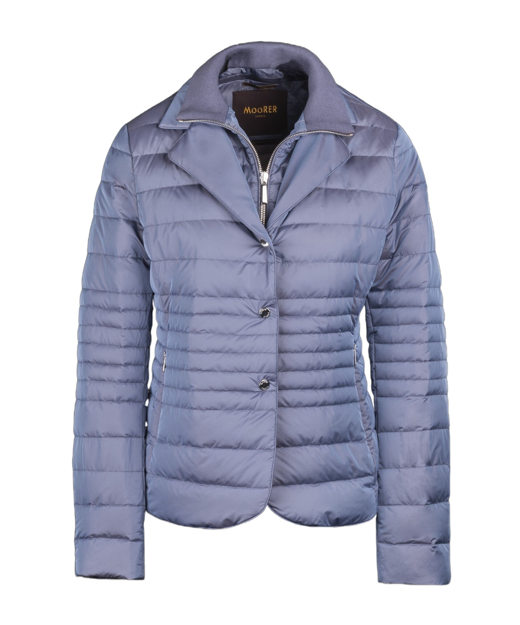 Moorer Long-sleeved Down Jacket In Purple