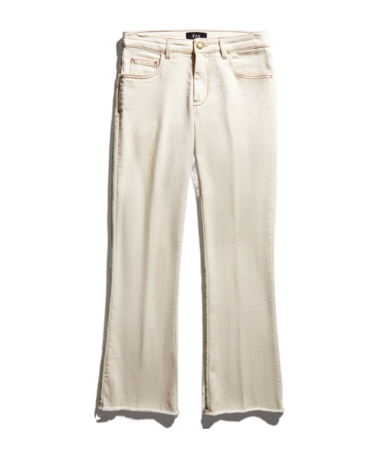Fay 5 Pocket Pants In Nude