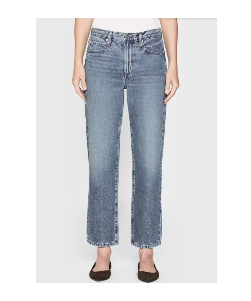 Frame Mid-rise Jeans In Blue