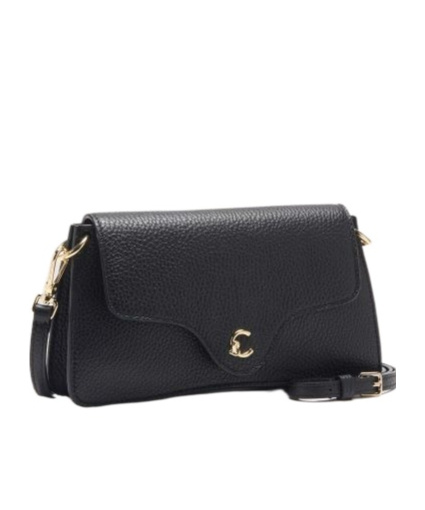 Coccinelle Flip Shoulder Bag In Black