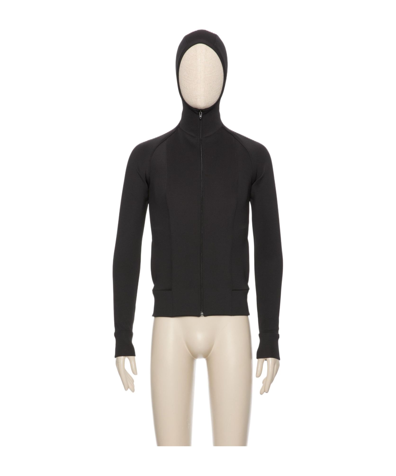 Valentino Hooded Sweater With Long Sleeves And Ribbed Cuffs In Black