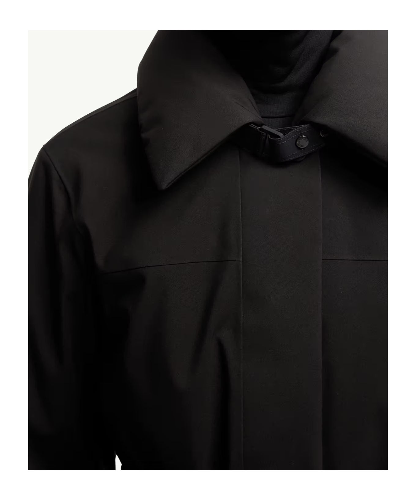 Moncler Vizelles Shearling-trimmed Ski Jacket In Black