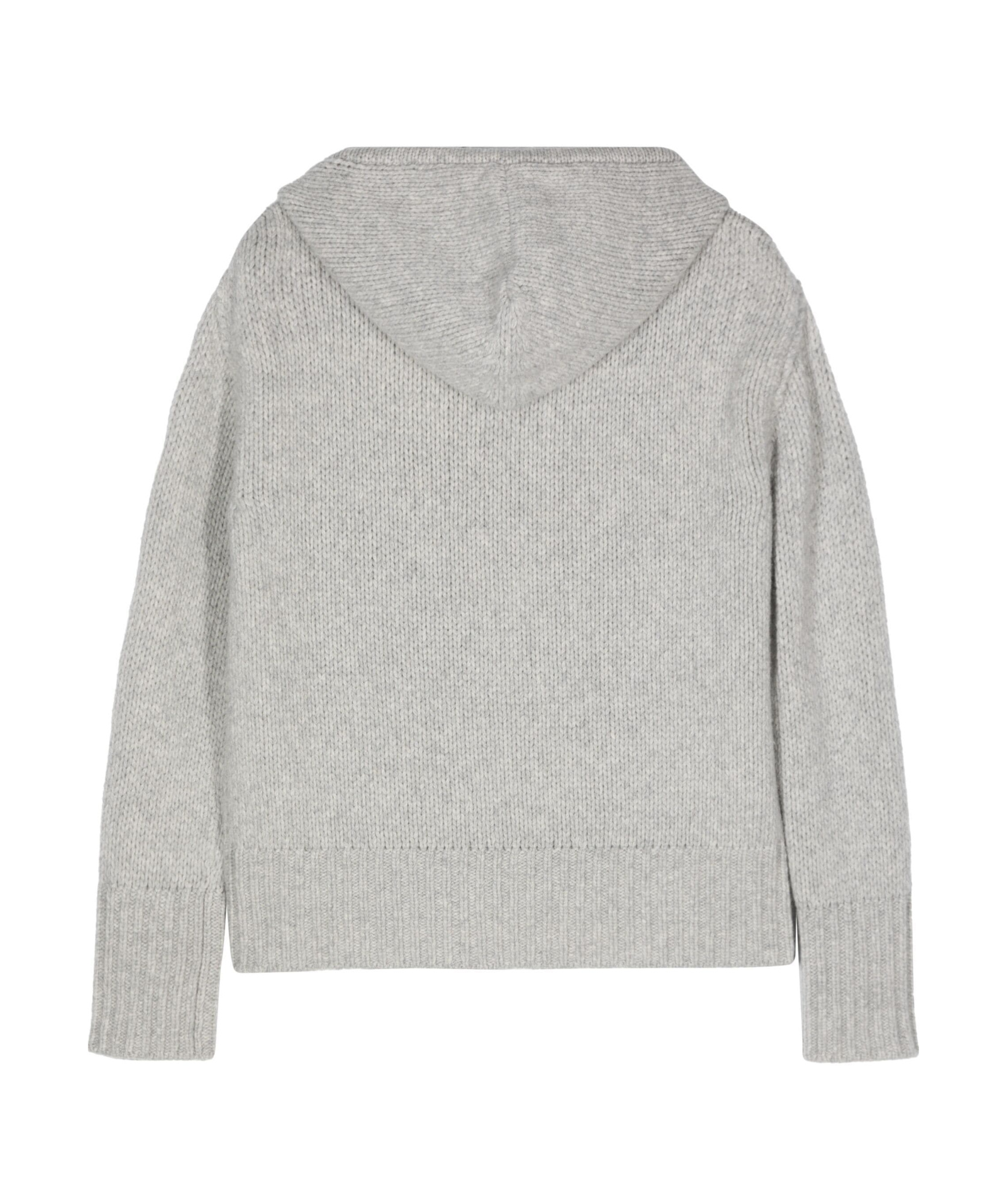 Forte Forte Wool Knitted Hoodie In Gray