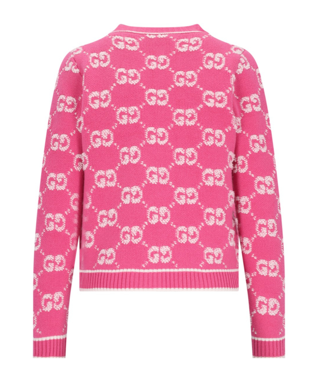 GUCCI GG JACQUARD WOOL CARDIGAN