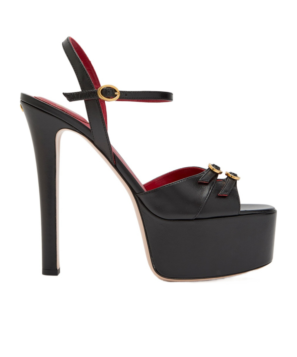 Valentino Garavani Platform Waterproof High-heel Sandals In Black