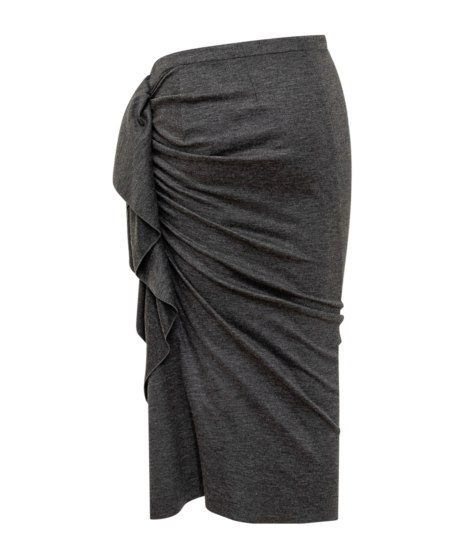 Fabiana Filippi Asymmetrical Draped Skirt In Gray