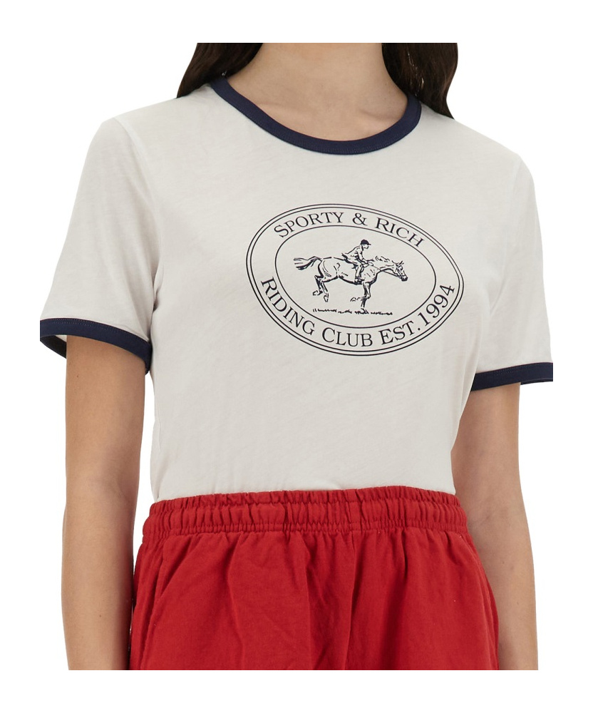 Sporty And Rich Riding Club Ringer T-shirt