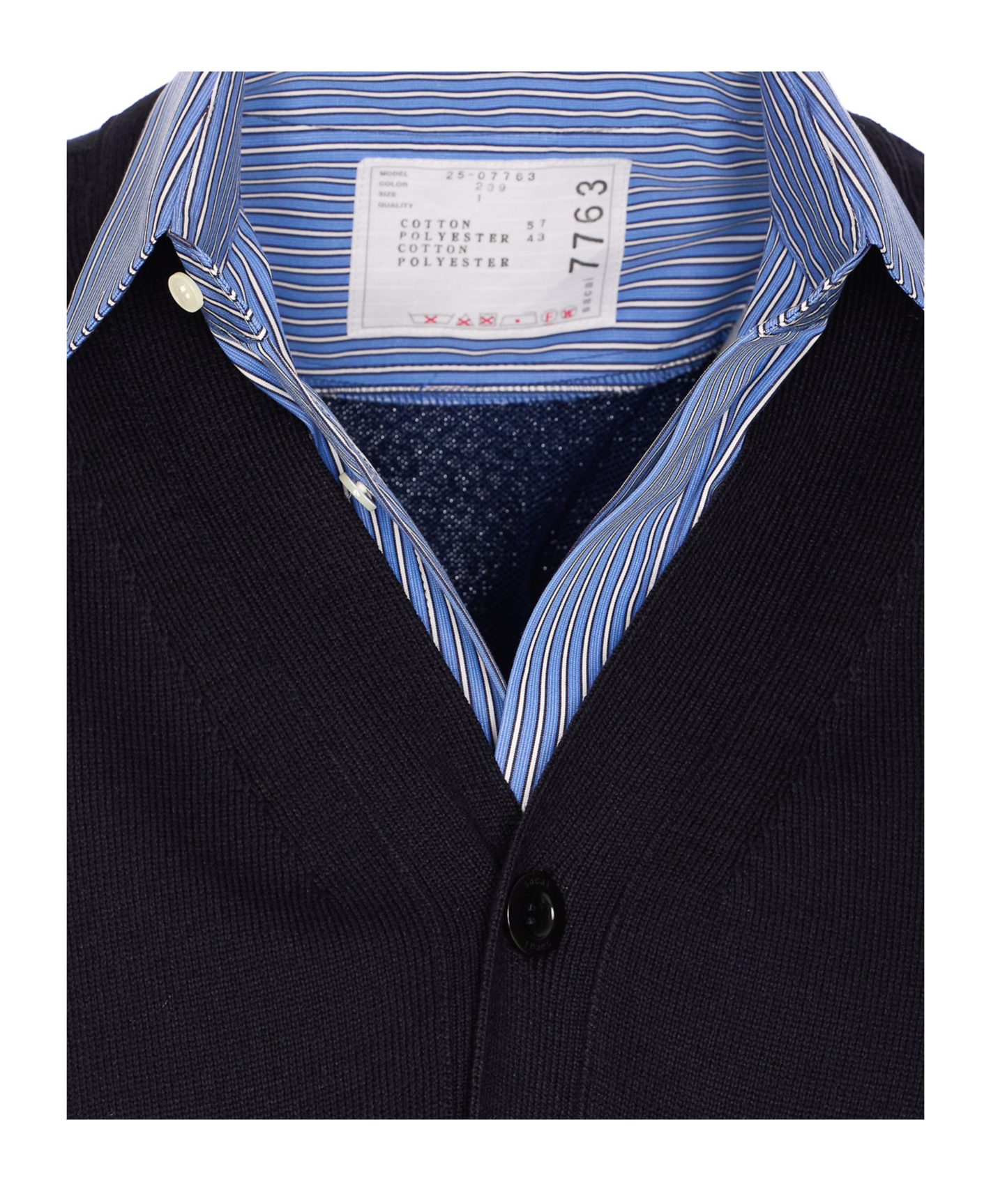 SACAI KNITTED-PANEL SHIRT