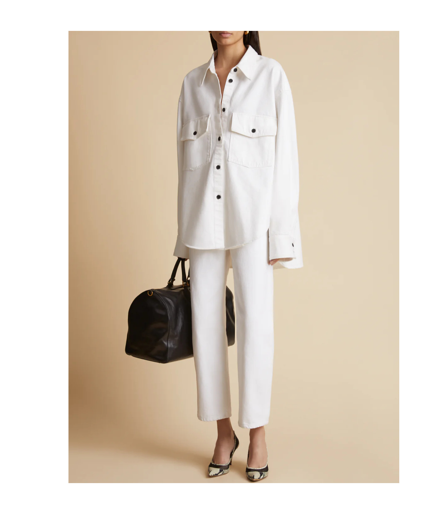 Khaite Shalbi High-rise Straight-leg Ankle Jeans In White