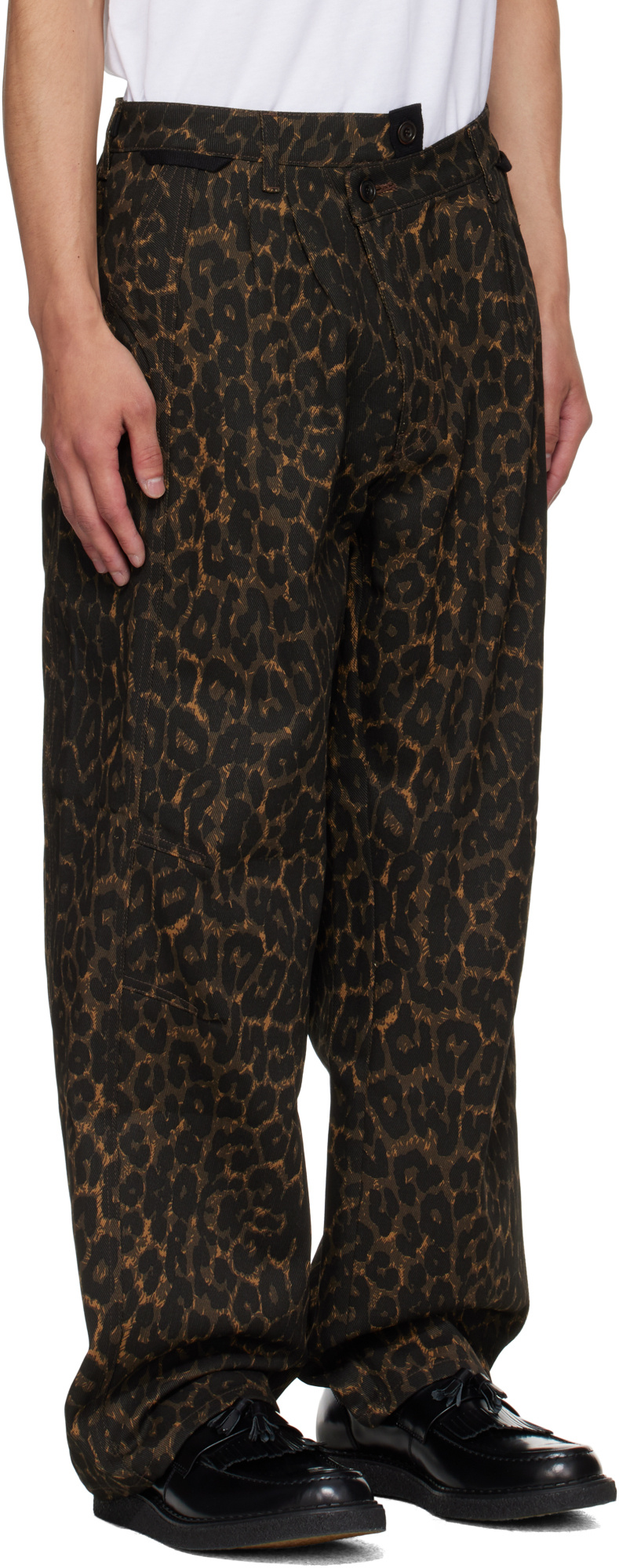 Andersson Bell Crossover Carpenter Wide-leg Jeans In Black