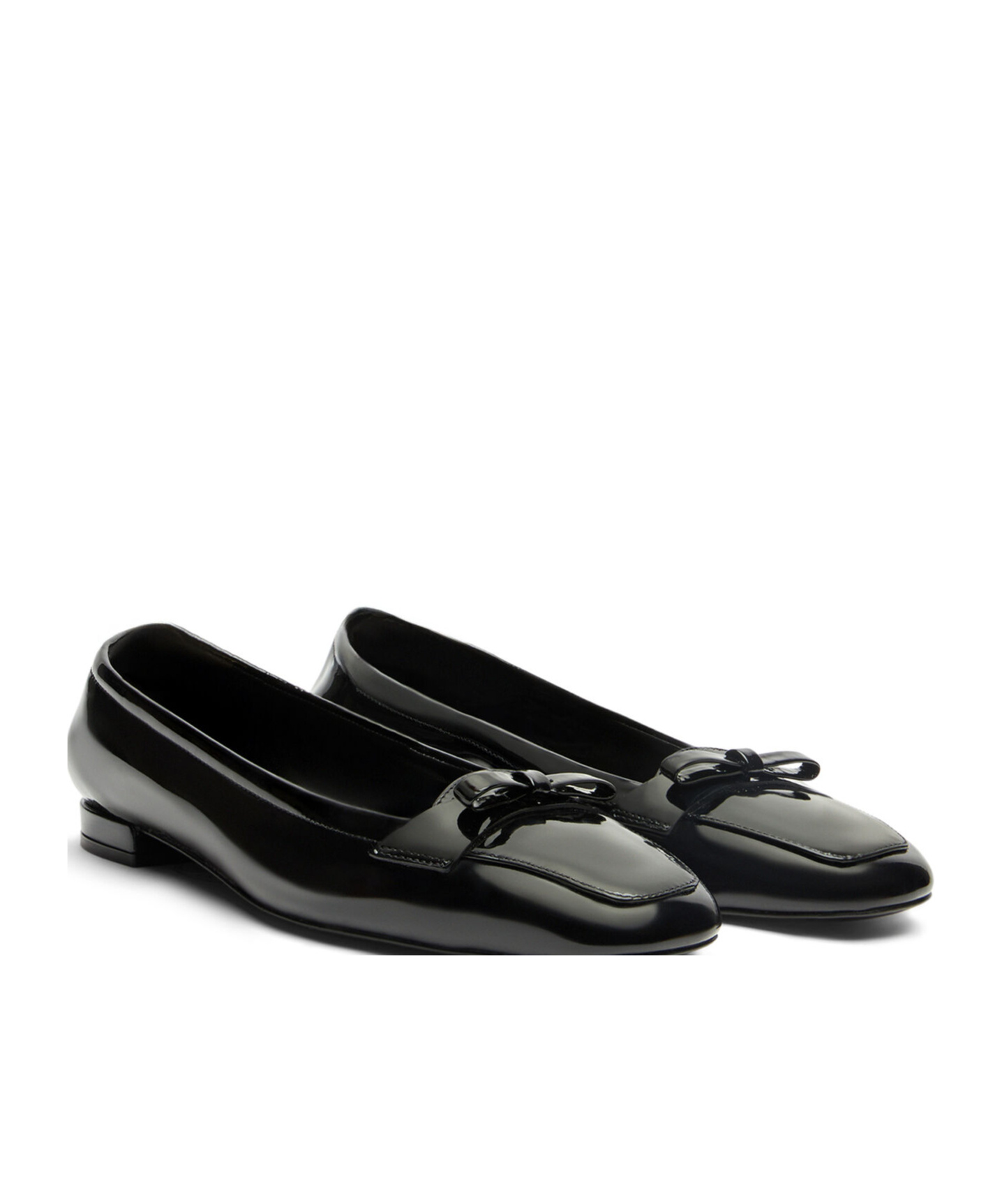 Stuart Weitzman Square-toed Ballet Shoes In Black