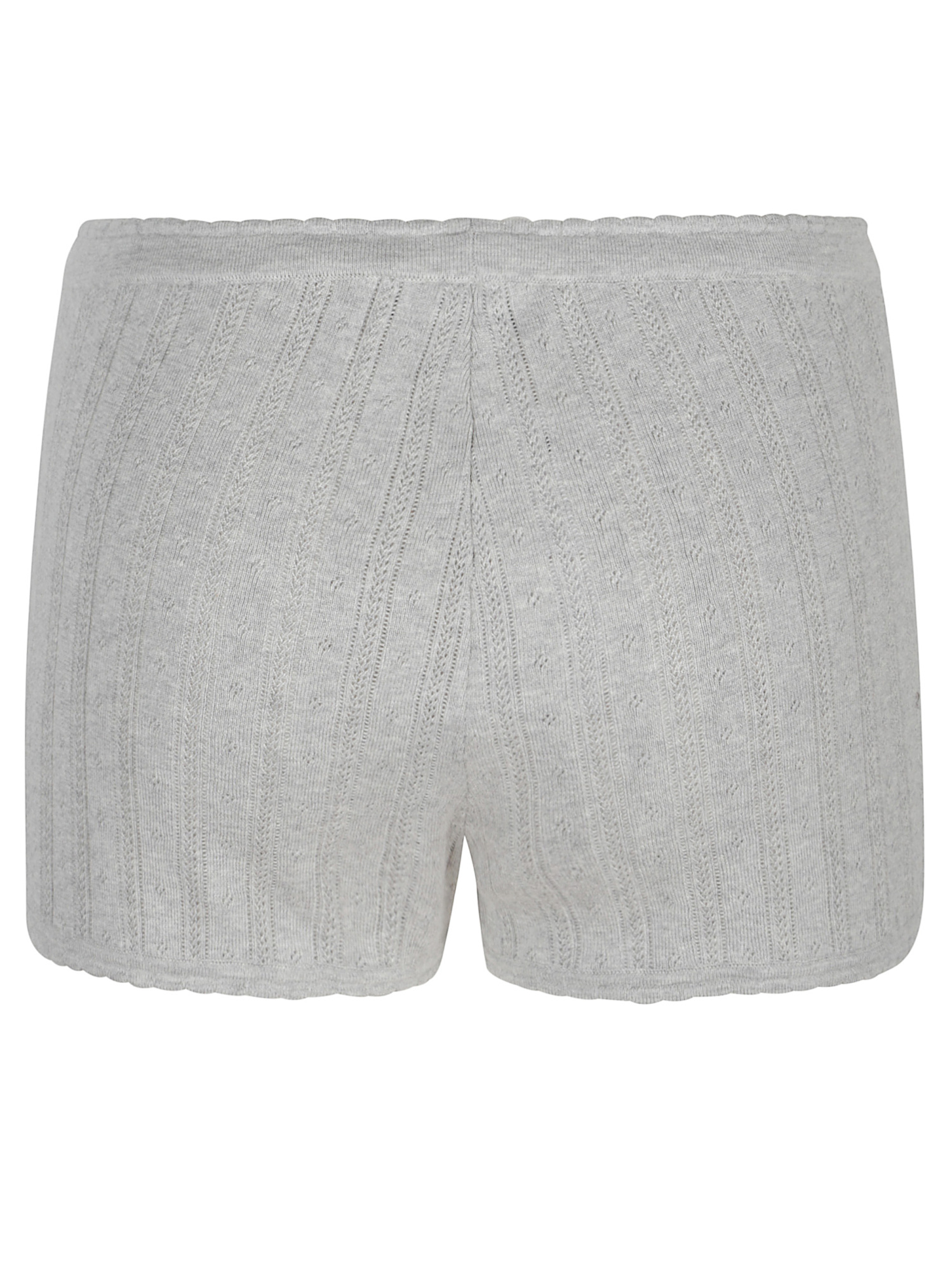Miu Miu Logo Shorts In Gray