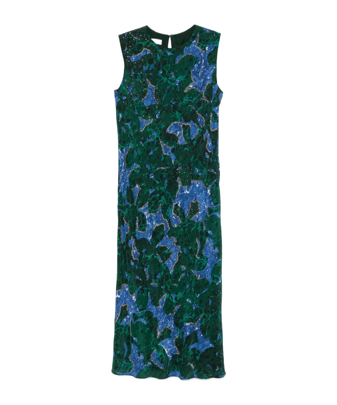 Shop Dries Van Noten Sleeveless Dress In Green