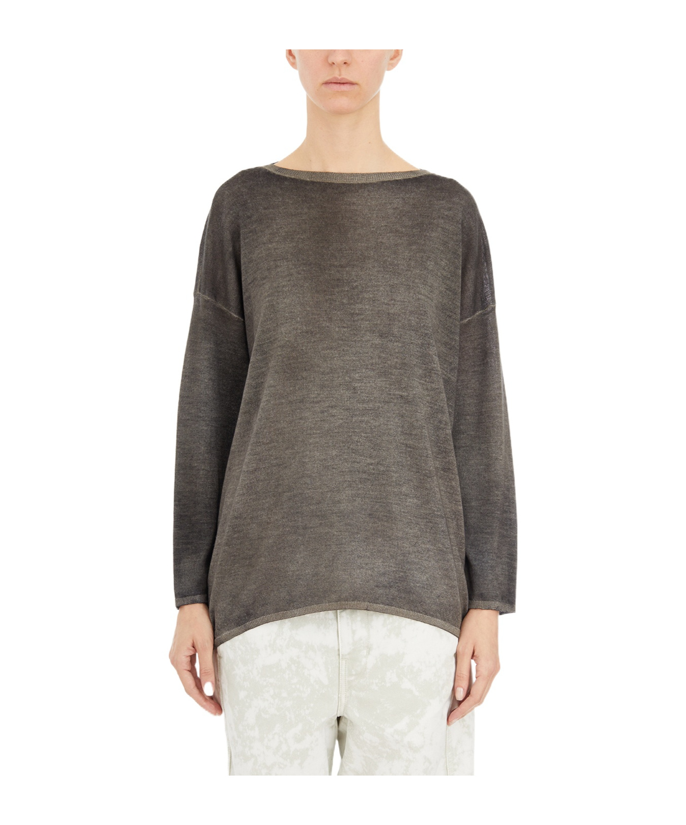 Avant Toi Long-sleeved Sweater In Multicolor