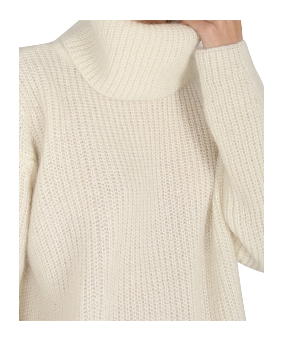 Shop Hugo Boss Roll-neck Chunky Jumper In White