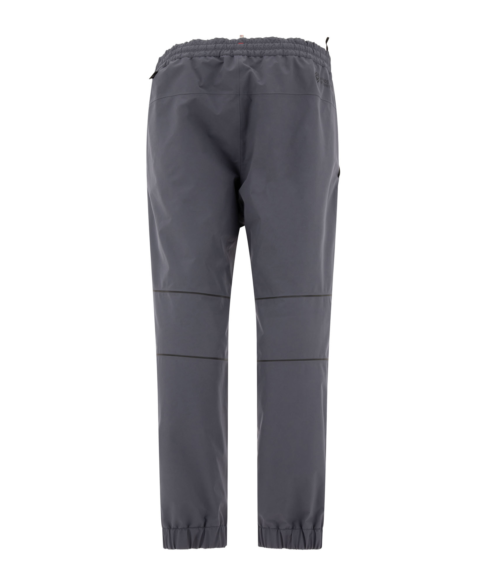 Moncler Dark Grey Polyester Padded Joggers In Black