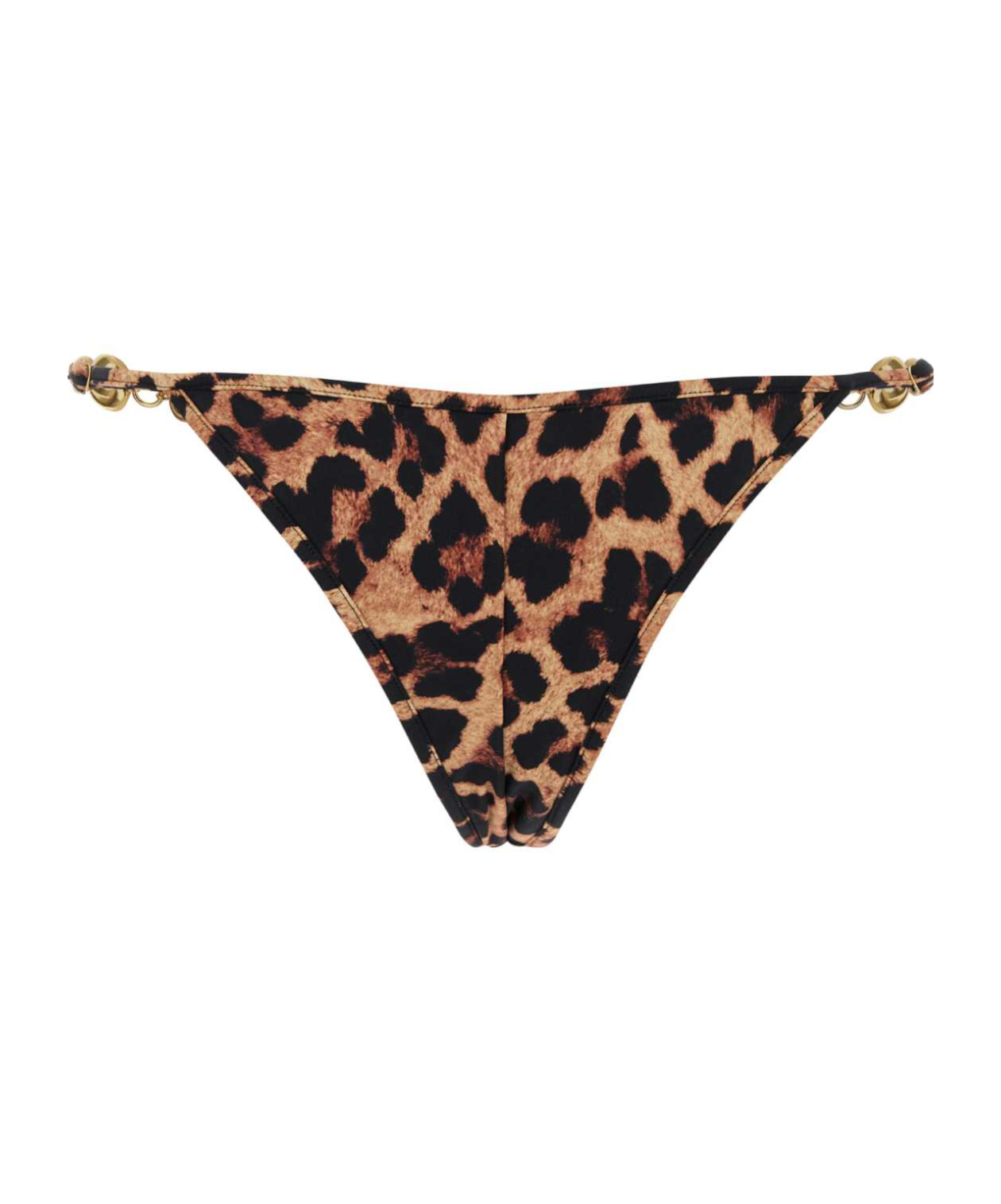 Reina Olga Leopard Print Bikini Bottoms In Animal Print