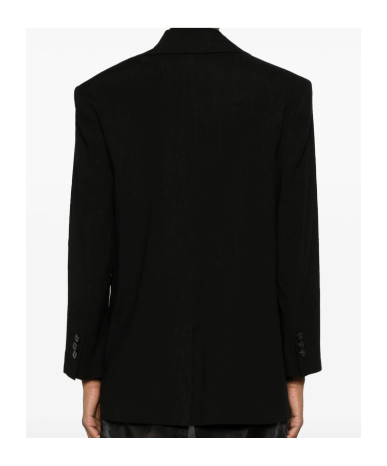Shop Marella Long-sleeved Suit Jacket In Black