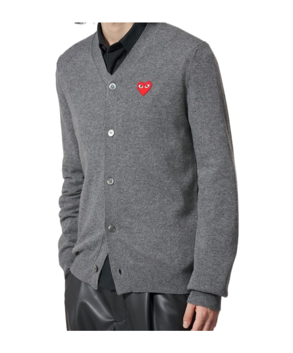 COMME DES GARÇONS LONG-SLEEVED KNITTED CARDIGAN